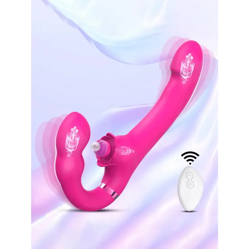 APP Strapless Strap - On G - Spot Dildo Vibrator Realistic Double - Ended Vibrating Butt Plug Anal Sex Toys for Women Lesbians Couples - The Lady's Haven