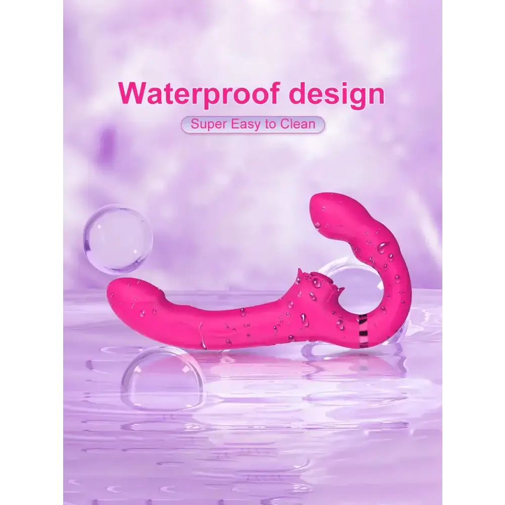 APP Strapless Strap - On G - Spot Dildo Vibrator Realistic Double - Ended Vibrating Butt Plug Anal Sex Toys for Women Lesbians Couples - The Lady's Haven