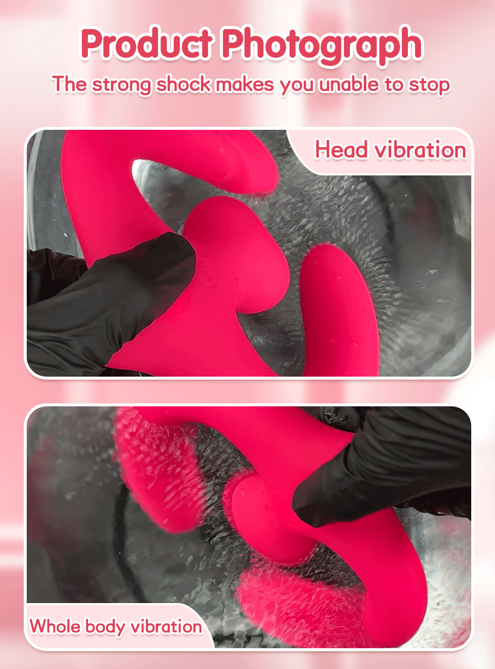 APP Strapless Strap-On G-Spot Dildo Vibrator Realistic Double-Ended Vibrating Butt Plug Anal Sex Toys for Women