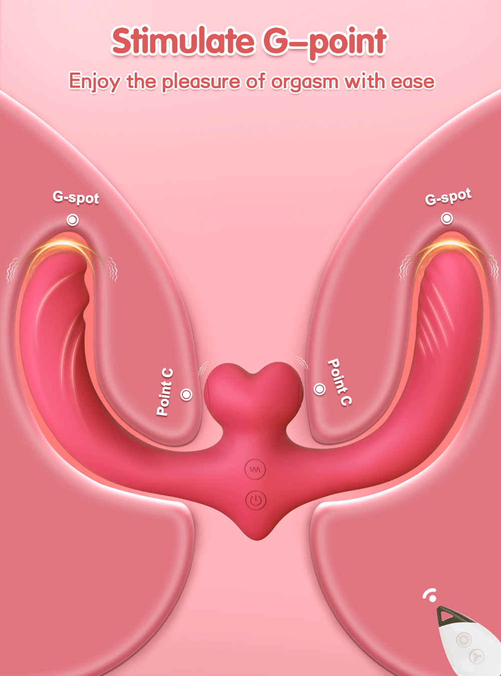 APP Strapless Strap-On G-Spot Dildo Vibrator Realistic Double-Ended Vibrating Butt Plug Anal Sex Toys for Women