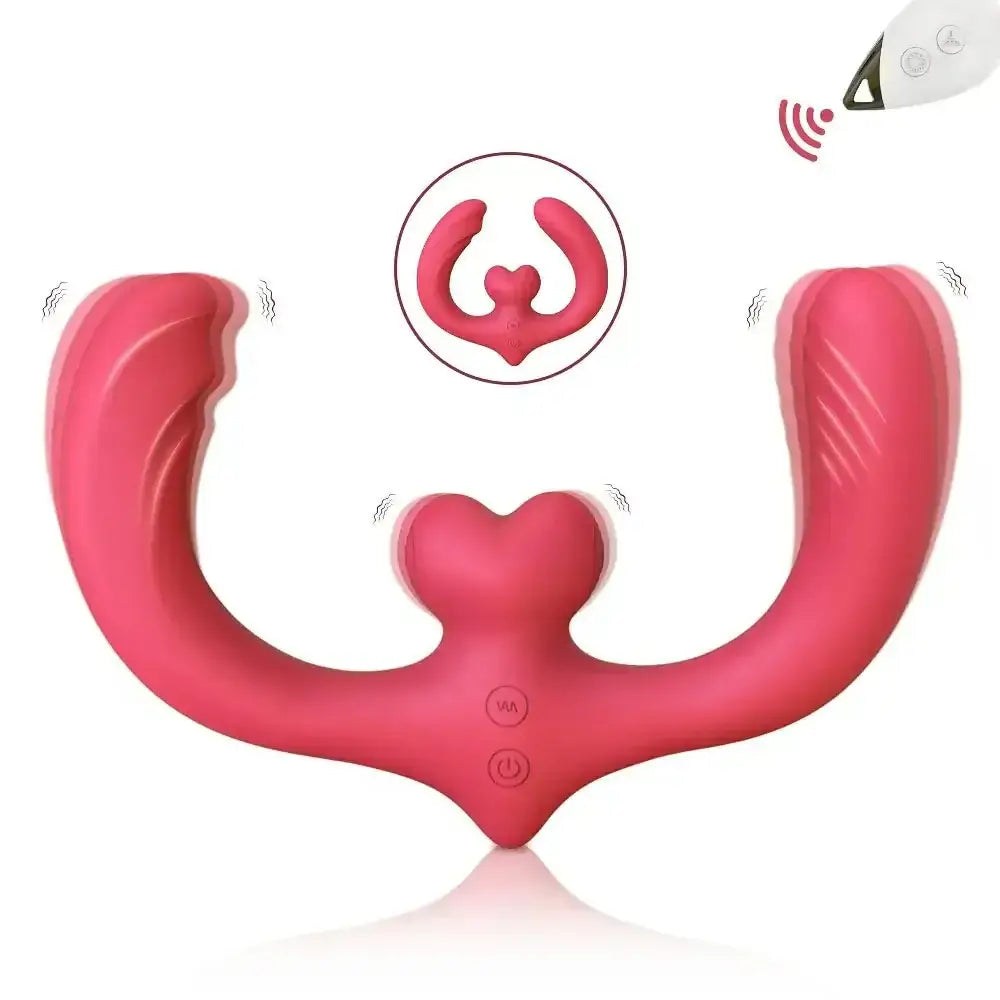 APP Strapless Strap - On G - Spot Dildo Vibrator Realistic Double - Ended Vibrating Butt Plug Anal Sex Toys for Women Lesbians Couples - The Lady's Haven