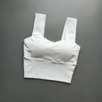 White beauty back yoga bra with a stylish design for comfortable workouts
