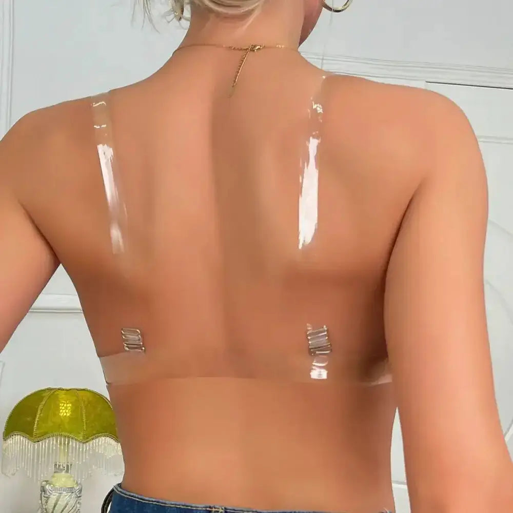 BEAUWEAR Backless Bra For Women Strapless Padded Underwear Invisible Lace Underwire Lingerie