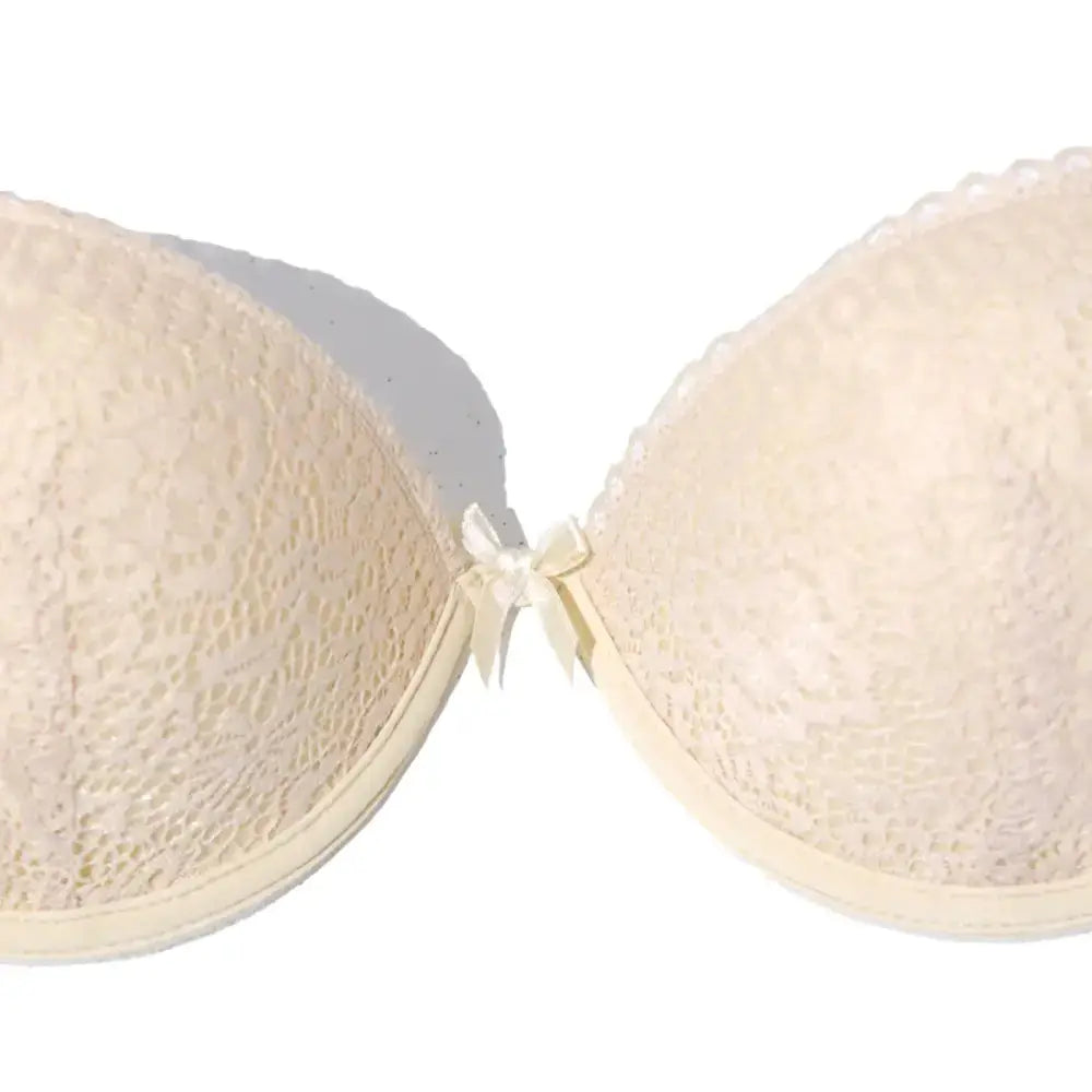 BEAUWEAR Backless Bra For Women Strapless Padded Underwear Invisible Lace Underwire Lingerie