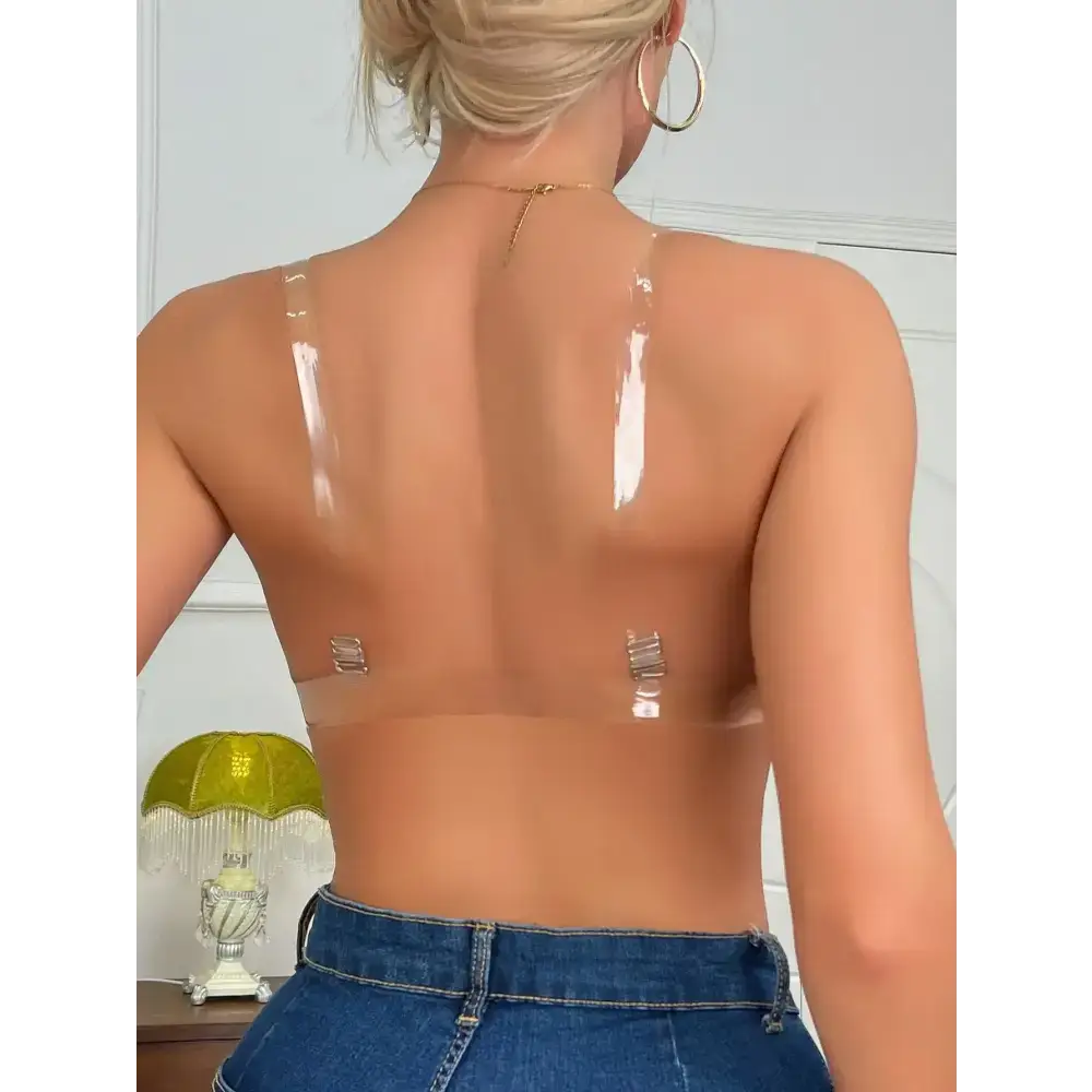 BEAUWEAR Backless Bra For Women Strapless Padded Underwear Invisible Lace Underwire Lingerie