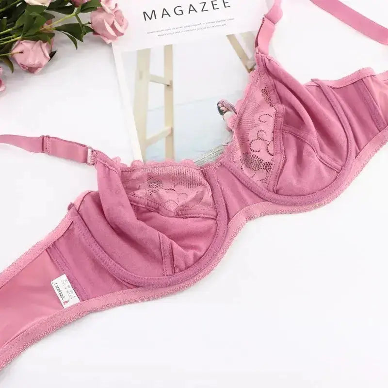 Beauwear Sexy Unlined Bras for Women Thin Lace Underwear Soft Bh Big Cup Plus Size Women’s Bra Full Cup Women Brassiere