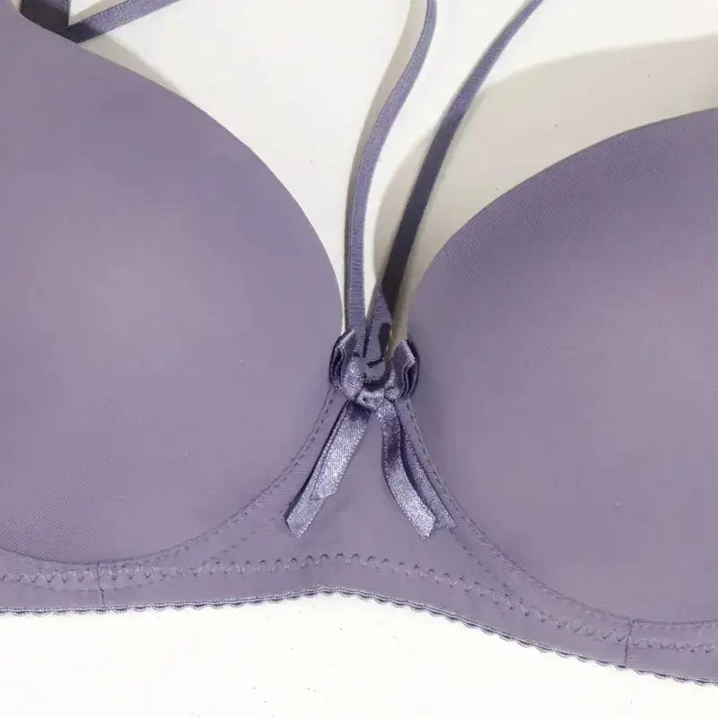 Simple Solid T-Shirt Bra for Women Comfy Breathable Cut Out Push Up Bra with Foam Padding - The Lady's Haven Boutique