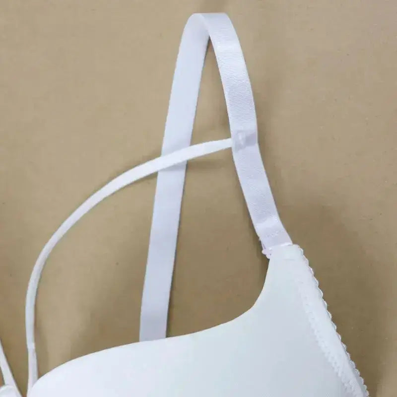 Beauwear Simple Solid T-Shirt Bra for Women Comfy Breathable Cut Out Push Up Bra with Foam