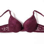 Beauwear Small Size Bras for Women Lace Molded Cup Bra with Wire No Pad 75B 80B 85B