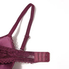 Beauwear Small Size Bras for Women Lace Molded Cup Bra with Wire No Pad 75B 80B 85B