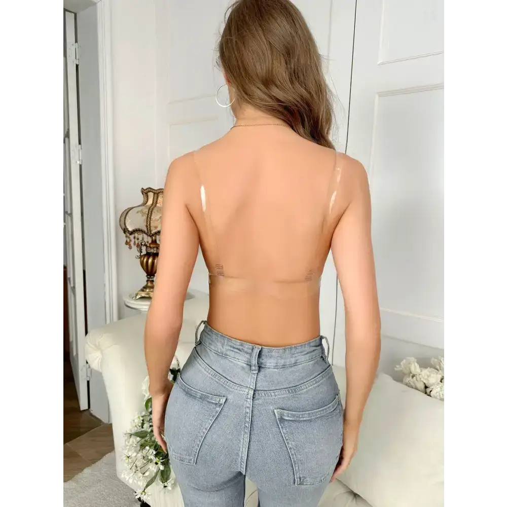 Strapless Bras for Women Simple Solid T-Shirt Bra Comfy Breathable Push Up Bra with Foam Padded Cups - The Lady's Haven Boutique