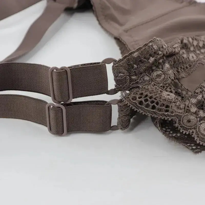 Beauwear Thin Cup Bras for Women Adjusted-straps Underwire Bra Sexy Underwear Lace Bralette Lingerie Top Plus Size