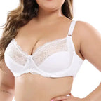 Beauwear Thin Cup Bras for Women Adjusted-straps Underwire Bra Sexy Underwear Lace Bralette Lingerie Top Plus Size