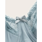 Beauwear Women Floral Lace Bras Perspective Underwire Bra Sexy Lingerie Plus Size Bralette Large Cup 36-46 E