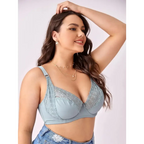 Beauwear Women Floral Lace Bras Perspective Underwire Bra Sexy Lingerie Plus Size Bralette Large Cup 36-46 E