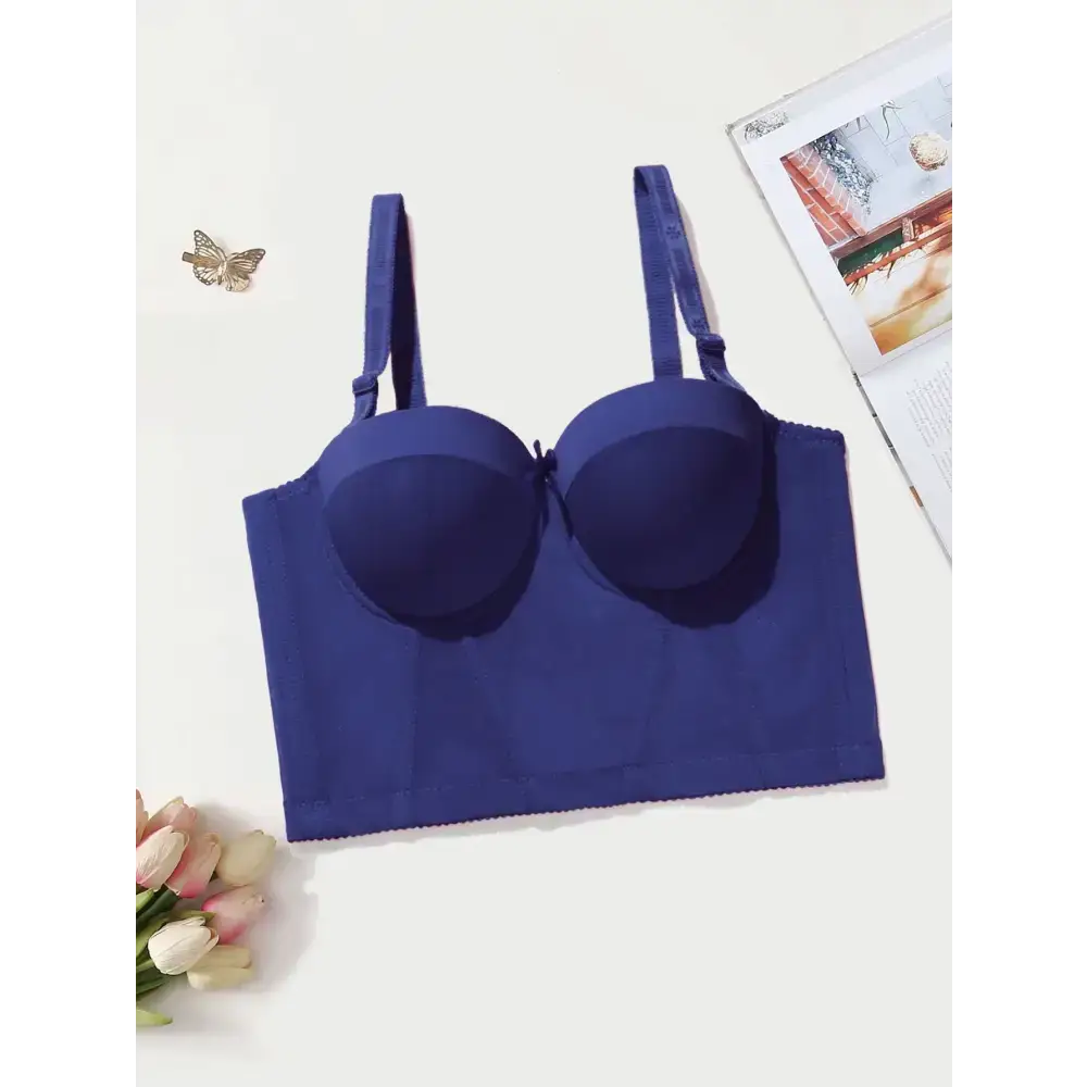 Women Small Size Corset Top Push Up Bra Padded Half Cup Bustier 75B to 90B - The Lady's Haven Boutique