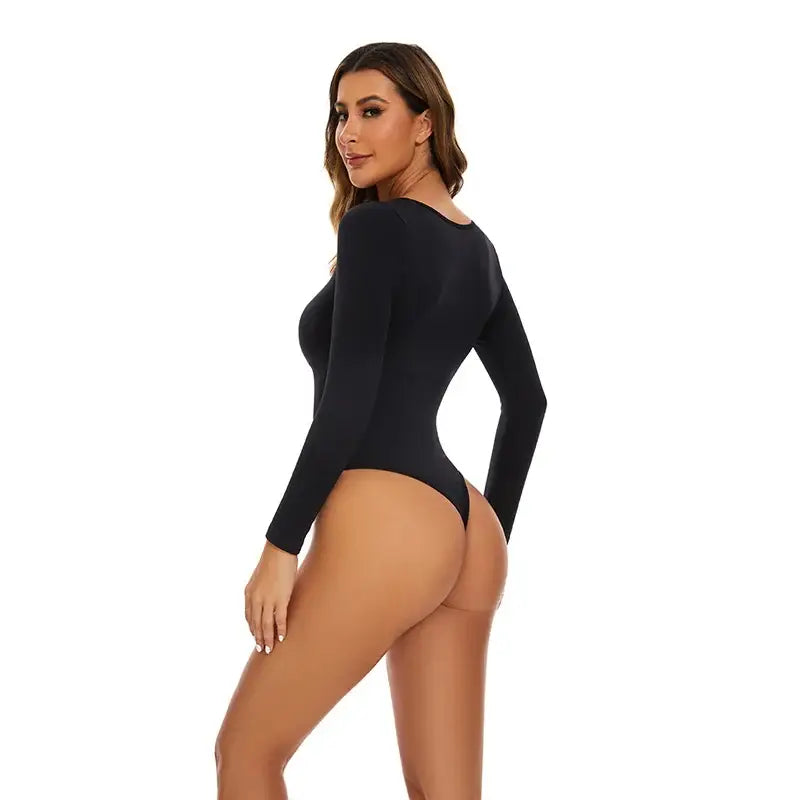 Big U Neck Shapewear Bodysuit Slimming Fit - The Lady's Haven Boutique