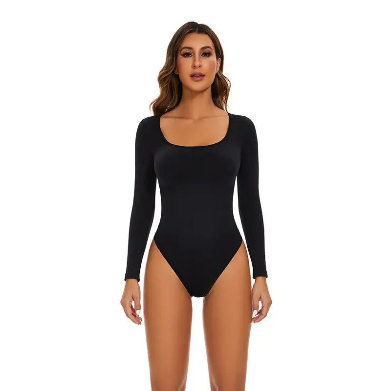 Big U Neck Shapewear Bodysuit Slimming Fit - The Lady's Haven Boutique
