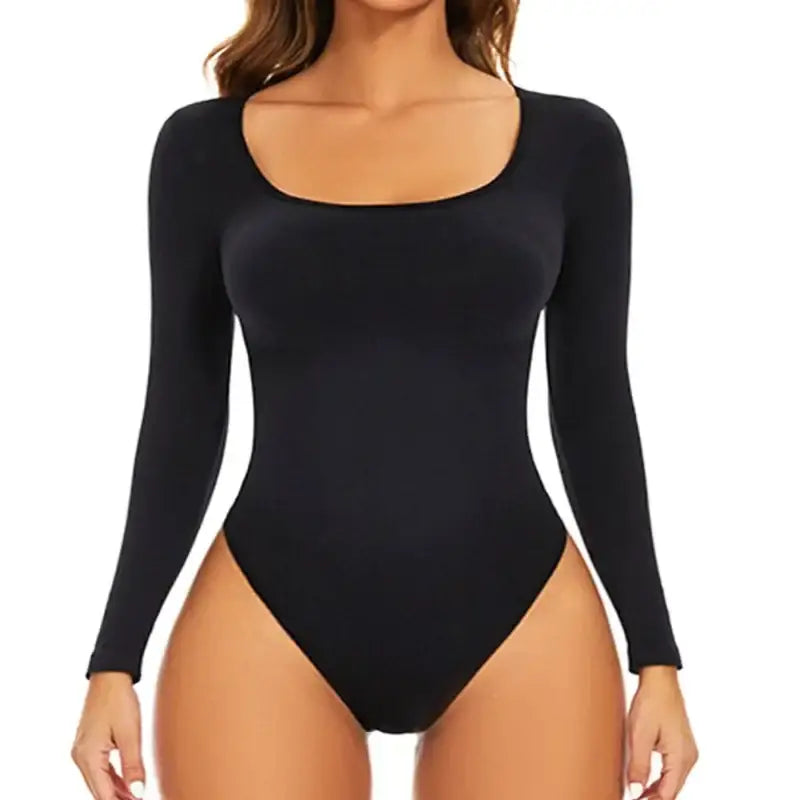 Big U Neck Shapewear Bodysuit Slimming Fit - The Lady's Haven Boutique