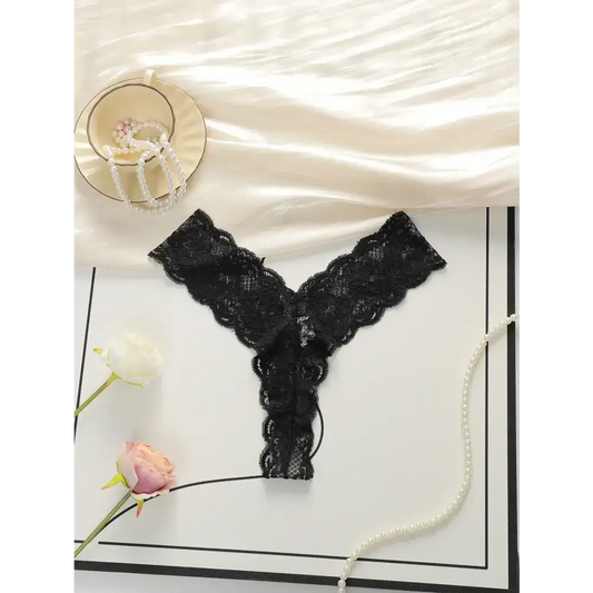 Black Lace Thong Underwear for Women - The Lady's Haven Boutique