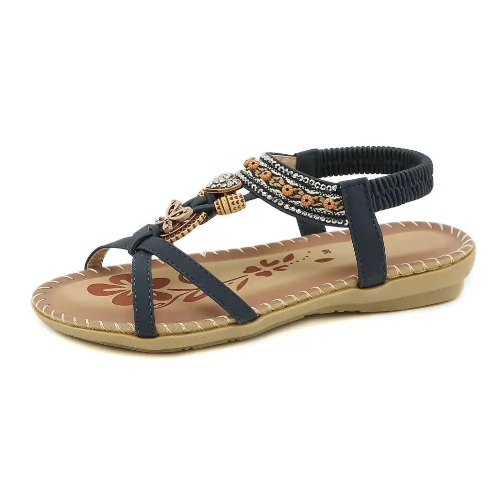 Bohemian Beaded Summer Sandals for Women - The Lady's Haven Boutique