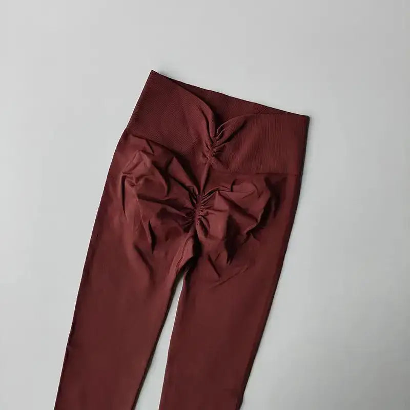 Breathable High Waisted Elastic Gym Leggings - The Lady's Haven Boutique