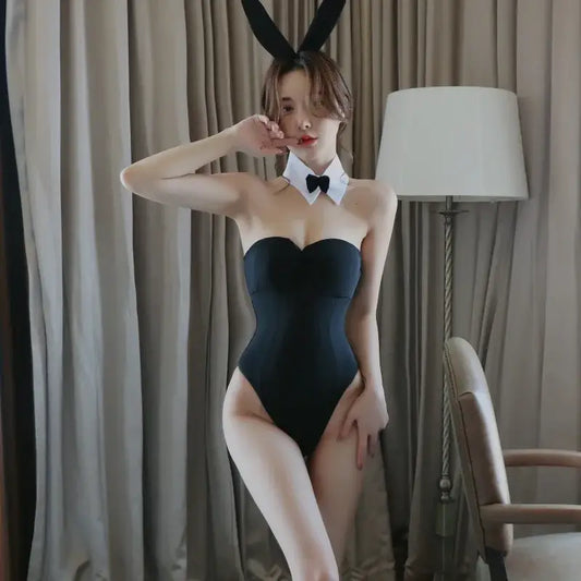 Bunny Girl Cosplay Set - Black No Socks / One Size / Black - Costumes & Cosplay