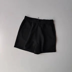 Black Casual Sports Shorts for Women with Elastic Waist and Comfortable Fit