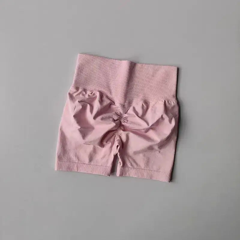 Colorful High-Waist Yoga Shorts Women - The Lady's Haven Boutique