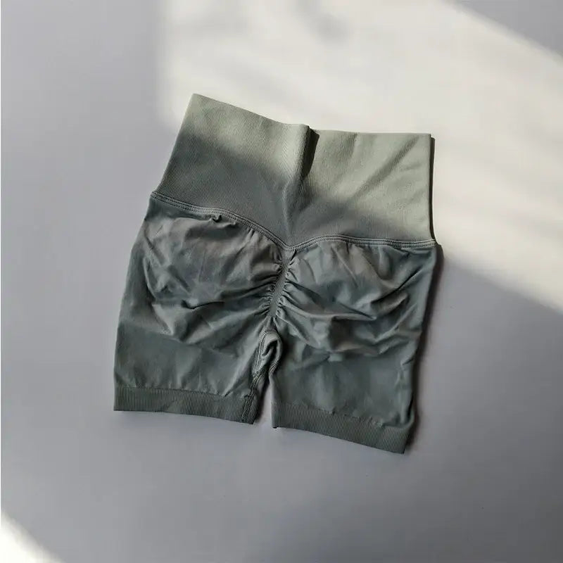 Colorful High-Waist Yoga Shorts Women - The Lady's Haven Boutique