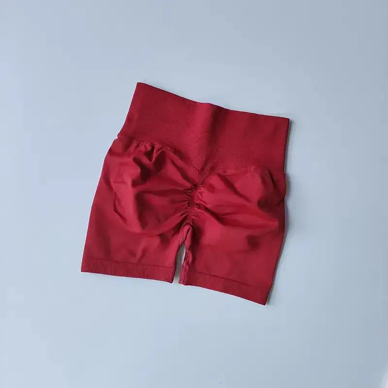 Colorful High-Waist Yoga Shorts Women - The Lady's Haven Boutique