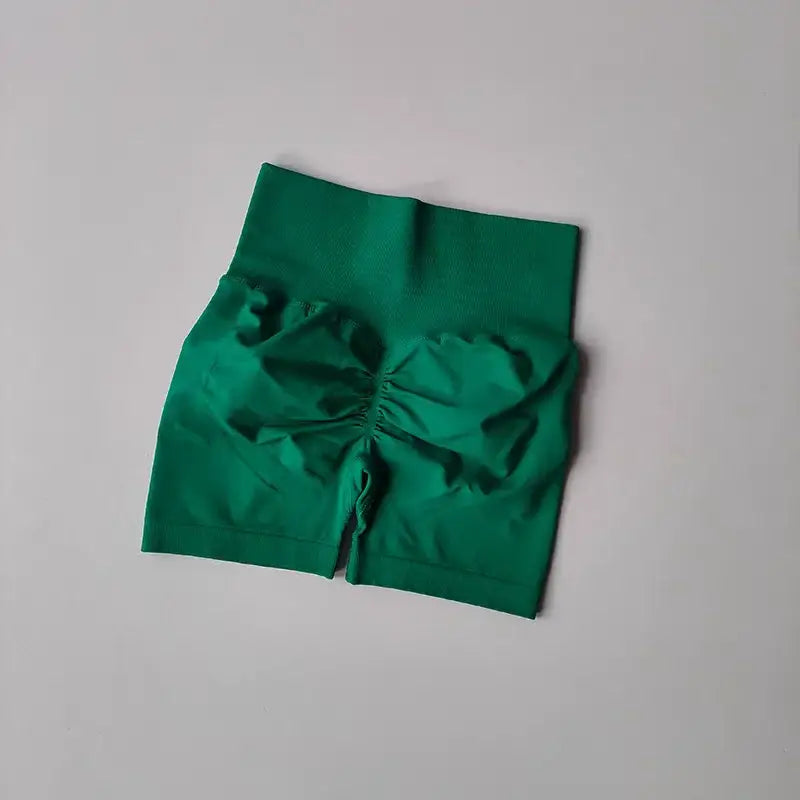 Colorful High-Waist Yoga Shorts Women - The Lady's Haven Boutique