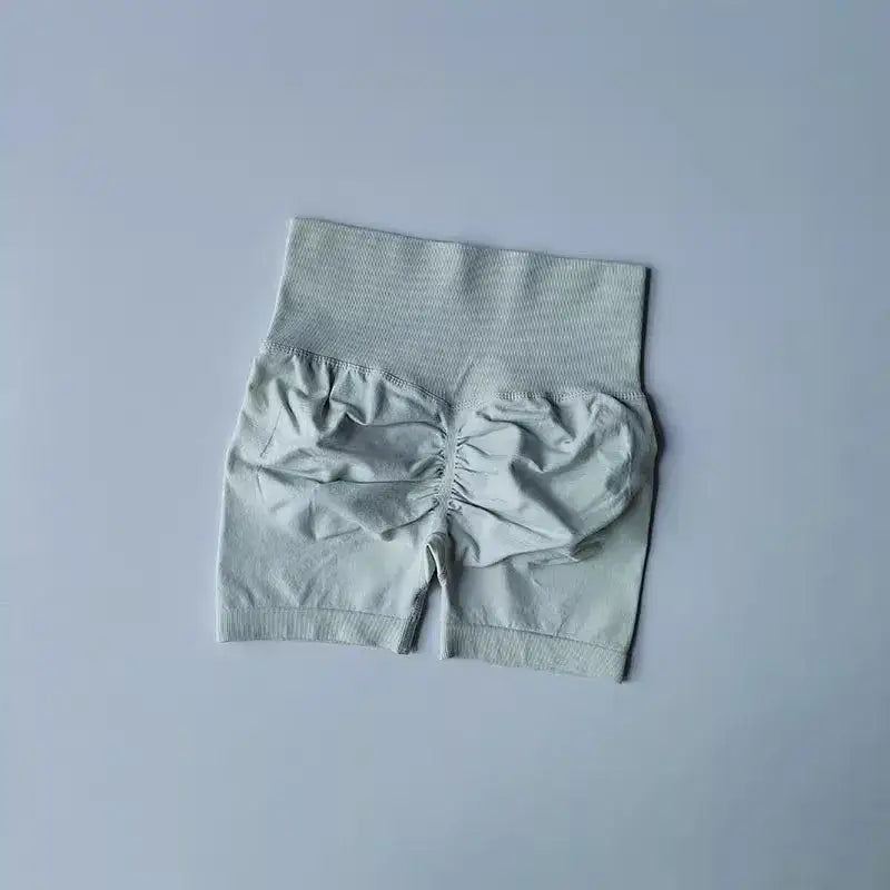 Colorful High-Waist Yoga Shorts Women - The Lady's Haven Boutique