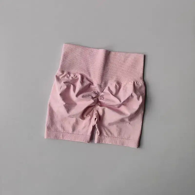 Colorful High-Waist Yoga Shorts Women - The Lady's Haven Boutique