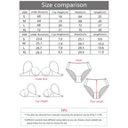 Size chart and measurement guide for comfortable animal print lingerie from The Lady's Haven Boutique