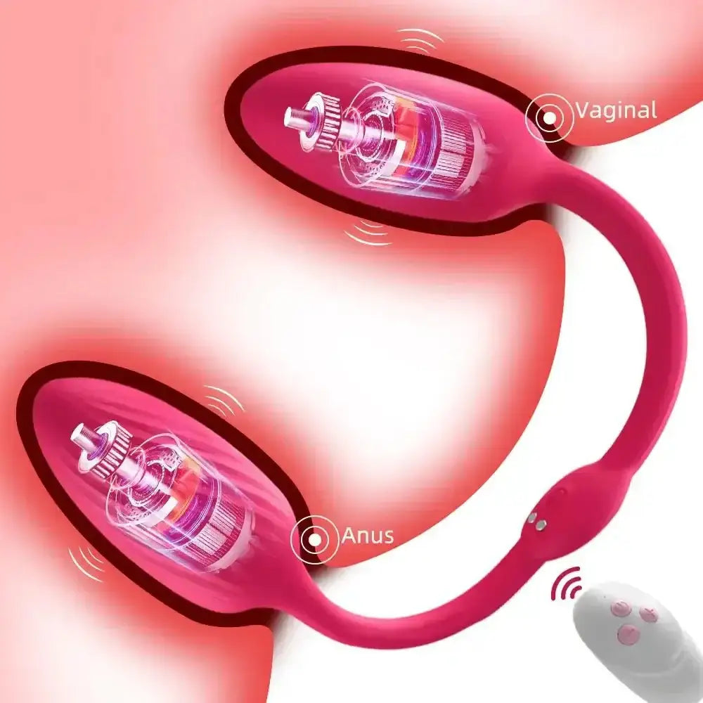 Double Dildo Anal Vibrators for Women Wearable Panties G Spot Clitoris Stimulator Butt Plug Vibrating Eggs Sex Toys for Couple - The Lady's Haven