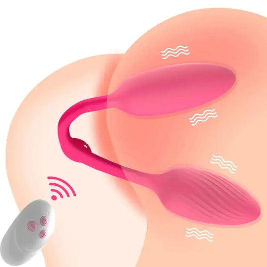 Double Dildo Anal Vibrators for Women Wearable Panties G Spot Clitoris Stimulator Butt Plug Vibrating Eggs Sex Toys for Couple - The Lady's Haven