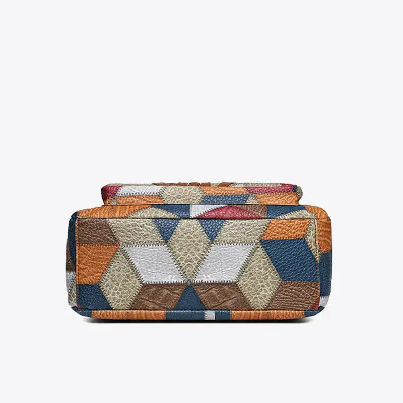 Colorful geometric vintage crossbody bag for women with a stylish design from The Lady's Haven