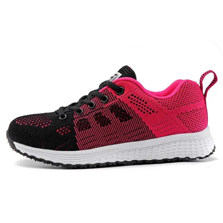 Stylish black and pink Fashion Women's Sneakers Lace Up, perfect for casual wear and ultimate comfort.