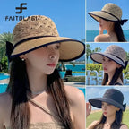 Fashionable straw hats for women with wide brims, perfect for sun protection and summer style