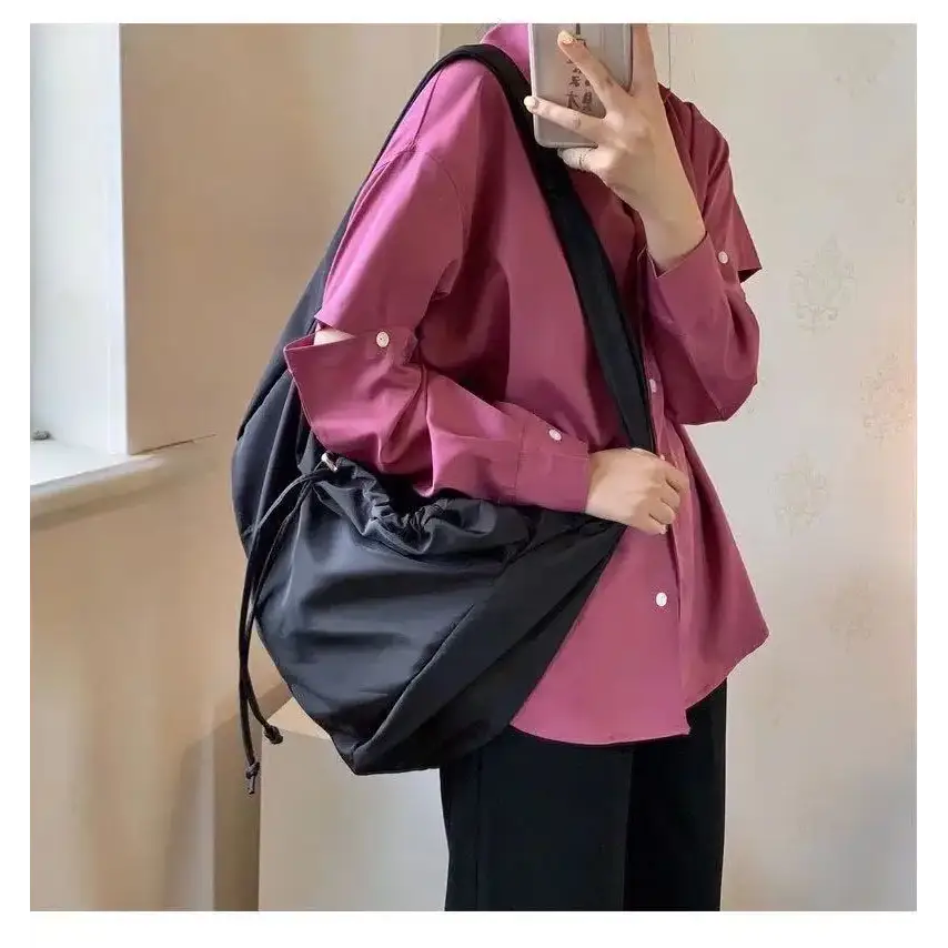 Stylish female casual tote purse in black, perfect for daily use and versatile outfits