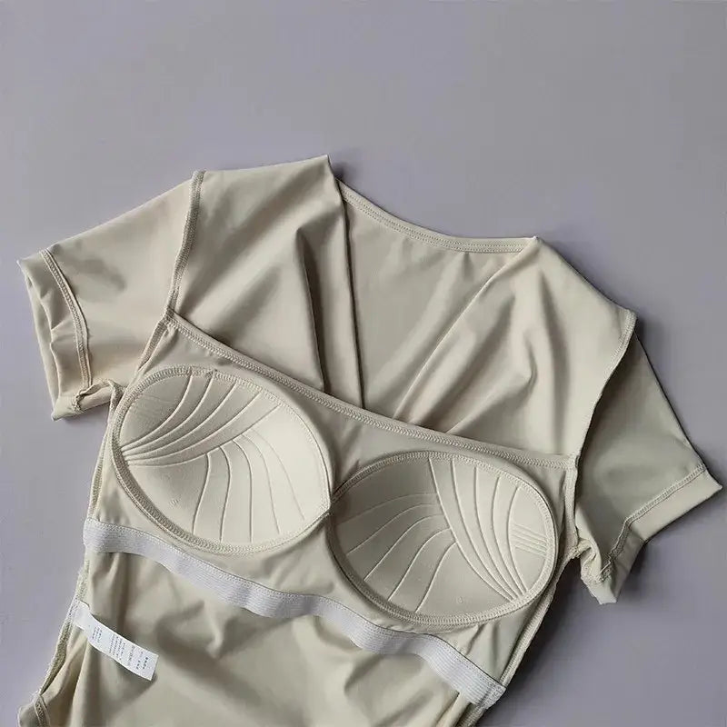 Female Quick Dry Sports Top with Built in Cup - The Lady's Haven Boutique