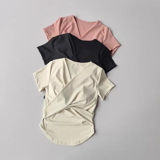 Female Quick Dry Sports Top with Built in Cup - The Lady's Haven Boutique