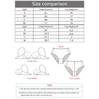 Size comparison chart for festival strapless brassiere showing under bust and cup height measurements in cm and inches