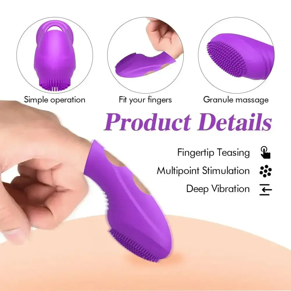 Finger Vibrators Clitoris G Spot Stimulator Erotic Toys Adult Product Lesbian 18+ Sex Toys for Woman Sex Adult Fun Game - The Lady's Haven