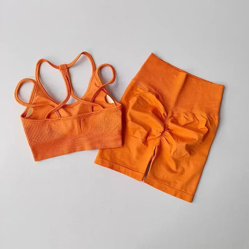 Fitness Bra and Shorts Set Collection - The Lady's Haven Boutique