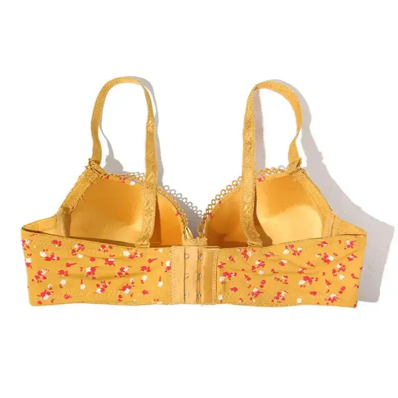 Floral Bras for Women Push Up Padded Lace Bra Underwire Embroidered Lingerie 75B-90B - The Lady's Haven Boutique