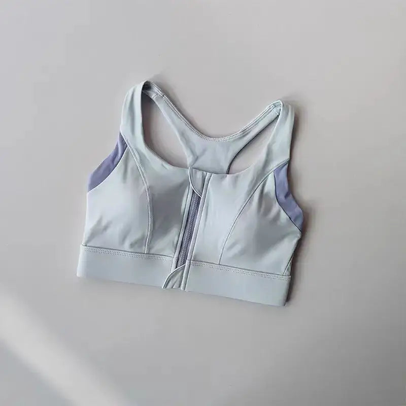 Front Zip Shockproof Padded Gym Bra for Women - The Lady's Haven Boutique