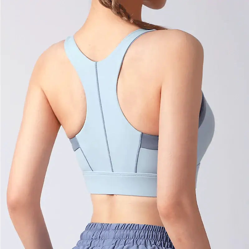 Front Zip Shockproof Padded Gym Bra for Women - The Lady's Haven Boutique