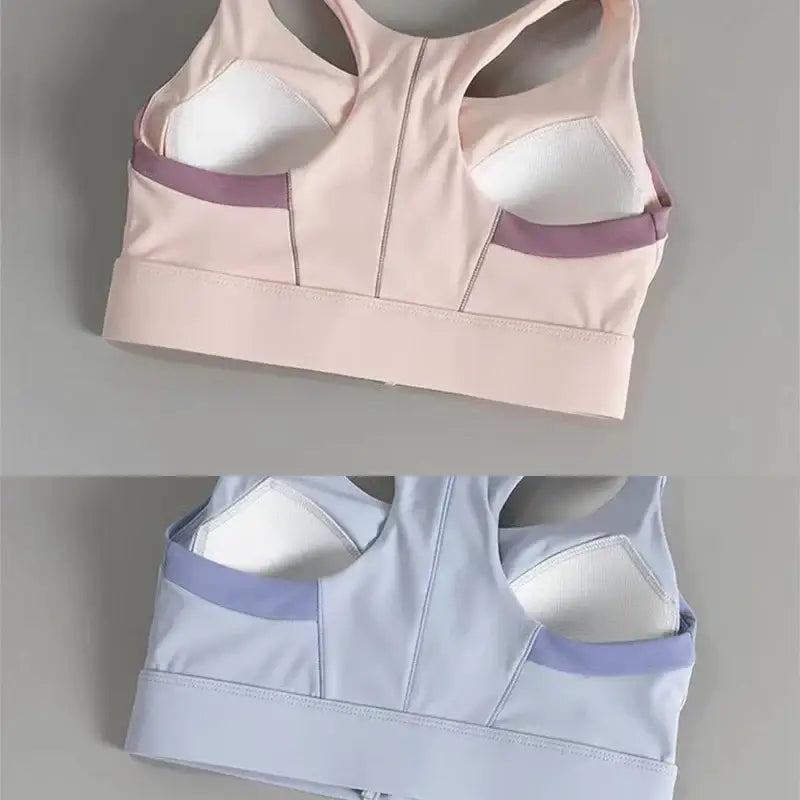 Front Zip Shockproof Padded Gym Bra for Women - The Lady's Haven Boutique